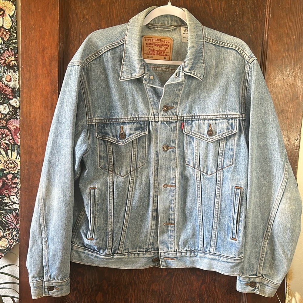 Vintage 1990s LEVIS 70507 Denim Jean JACKET Size M